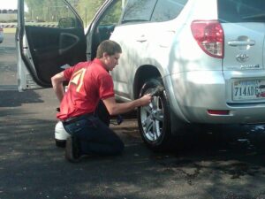 lavagem do carro at the car wash