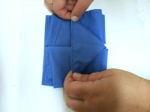 como dobrar guardanapo em forma de borboleta parte 6