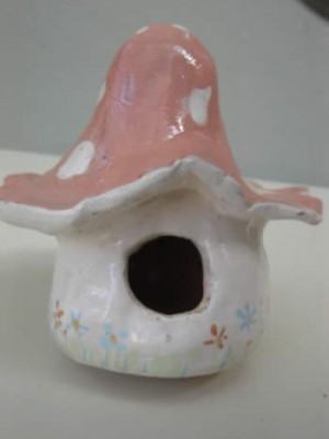 casa cogumelo ceramica