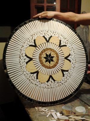 Mandala em mosaico - terminada