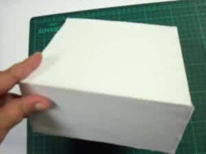 Como reciclar caixas - colagem do papel