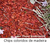 Coberturas de Solo - mulch  chip vermelho