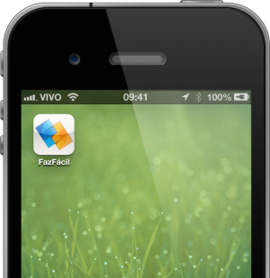 App que significa - Site mobile do FazFácil no iPhone