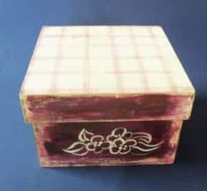patina envelhecida caixa
