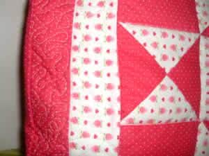 Almofada em patchwork quilt