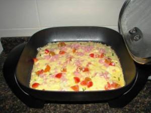 omelete ou pizza panela elétrica