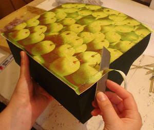 porta-cartas mosaico melancia