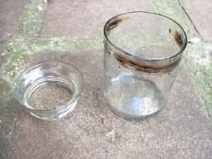 vaso jateado vidro