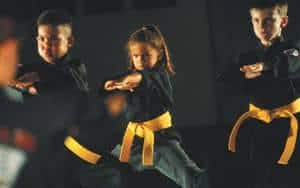 crianças artes marciais
