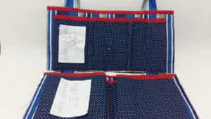 bolsa organizadora tecido