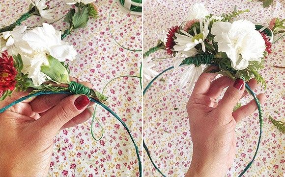 Como fazer coroa de flores para o cabelo